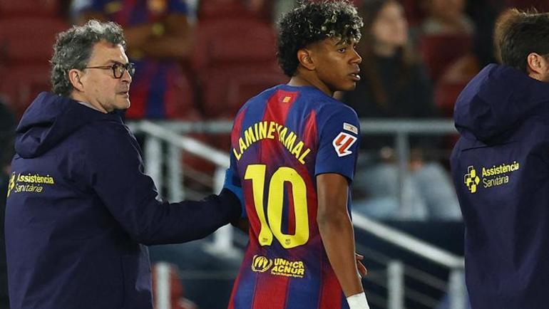 Barcelonada Lamine Yamal depremi Golü attı, sakatlık geçirdi