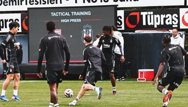 Beşiktaş taktik çalıştı