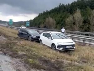 Bolu’da TEM Otoyolu’nda 10 araçlı zincirleme kaza: 6 yaralı