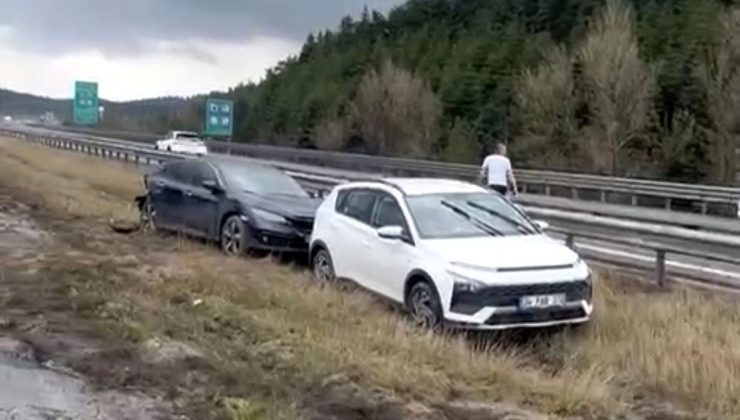 Bolu’da TEM Otoyolu’nda 10 araçlı zincirleme kaza: 6 yaralı