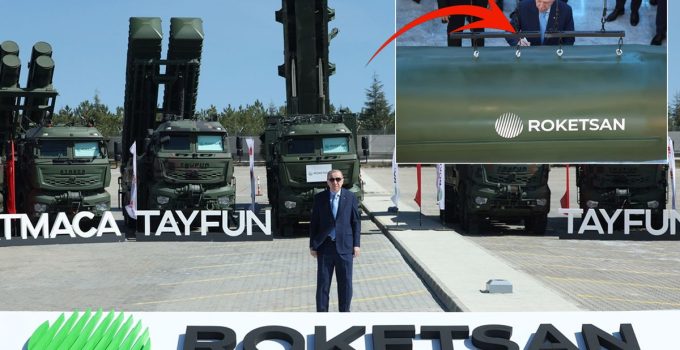 Cumhurbaşkanı Erdoğan’dan Tayfun Blok-4 füzesini imza