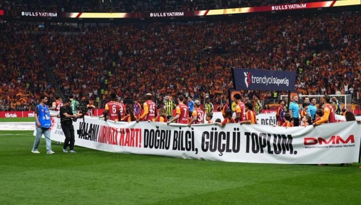 Dev derbide ‘Dezenformasyona kırmızı kart’ mesajı