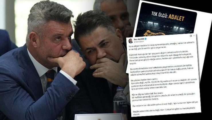 Fenerbahçeli yöneticiden çok konuşulacak derbi paylaşımı: ‘İmtiyaz değil eşitlik! Algı değil hakkaniyet’