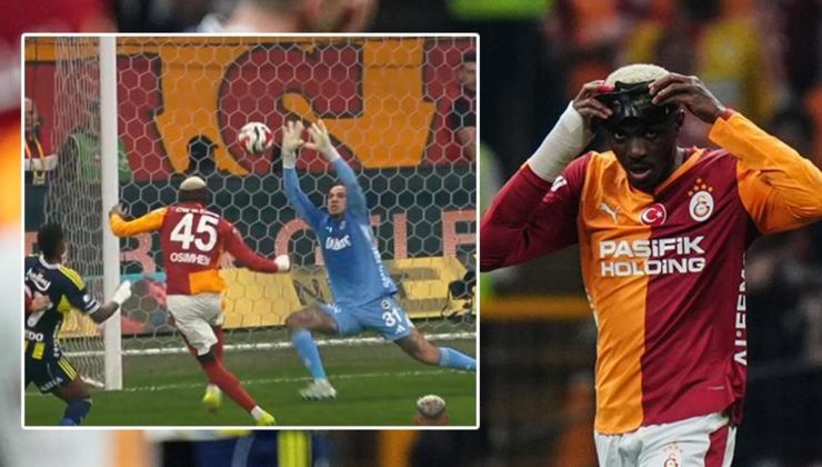 Galatasaray – Fenerbahçe derbisinde Osimhen’den ilginç gol! Perdeyi açtı