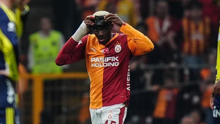 Galatasaray - Fenerbahçe derbisinde Osimhenden ilginç gol Perdeyi açtı