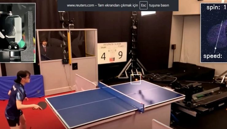 MASA TENİSİ ROBOTU ÜST DÜZEY SPORCULARI YENDİ VE TARİHE GEÇTİ