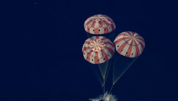 NASA’nın tarihi görevinde 4 astronot Dünya’ya ulaştı