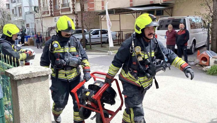 Prizde unutulan saç kurutma makinesi yangın çıkarttı, ekipler harekete geçti