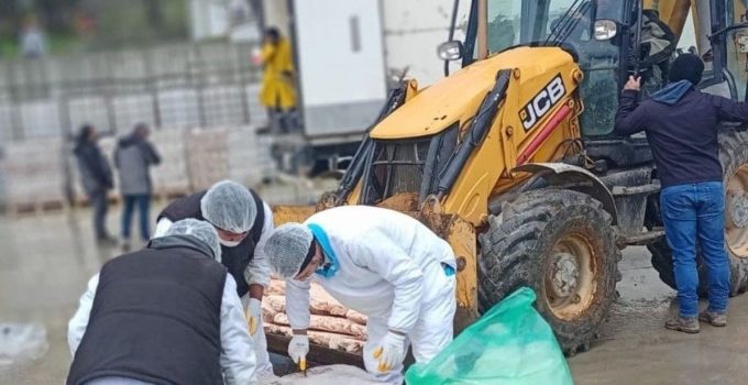 Sakarya’da 32 ton son tüketim tarihi geçmiş tavuk eti ele geçirildi