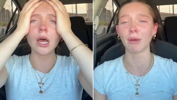 Trump savaşta diretirken halk zor durumda! Gözyaşlarına hakim olamadı