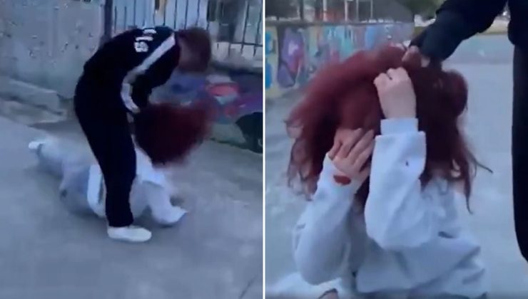 Kız öğrenciyi okul bahçesinde darp ettiler: Kafasını defalarca yere vurdu, "yoruldum" deyip dinlendi