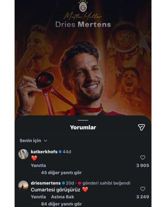 Mertens ve ailesi yuvaya dönüyor Kendi ağzıyla açıkladı Geliyorum