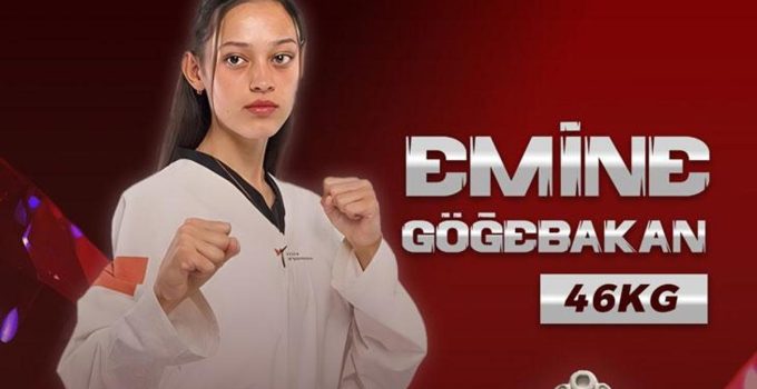 Milli tekvandocu Emine Göğebakan’dan Avrupa Şampiyonası’nda gümüş madalya