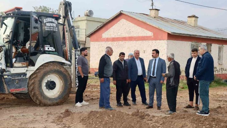 Adıyaman Kahta’da Kaymakam Soysal, Bağbaşı ve Gökçe’de altyapı çalışmalarını inceledi