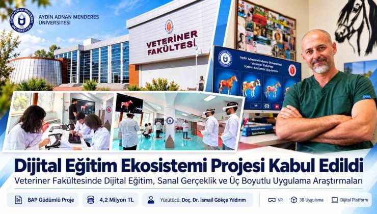 ADÜ Veteriner Fakültesinde 4,2 milyon TL’lik dijital eğitim projesi başlatıldı