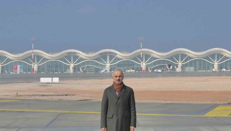 Bakan Uraloğlu, Hatay Havalimanı projesinin 2026 sonunda tamamlanmasını hedefliyor