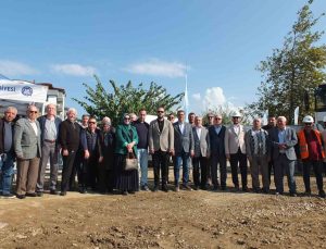 Balıkesir Burhaniye’de 2,5 dekarlık alanda cami temeli atıldı