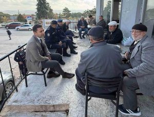 Bayburt’ta kaymakamlar esnafı ve köy sakinlerini dinledi, Yelpınar Göleti incelendi