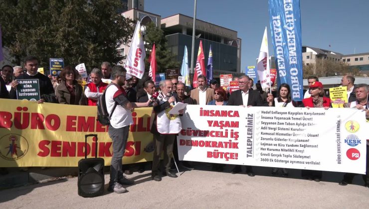 BES, 2027 bütçesini Hazine ve Maliye Bakanlığı önünde protesto etti, ek zam istedi