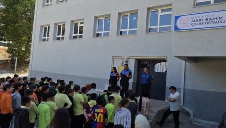 Bilecik Bozüyük’te polis 138 öğrenciye güvenli internet ve trafik kurallarını anlattı
