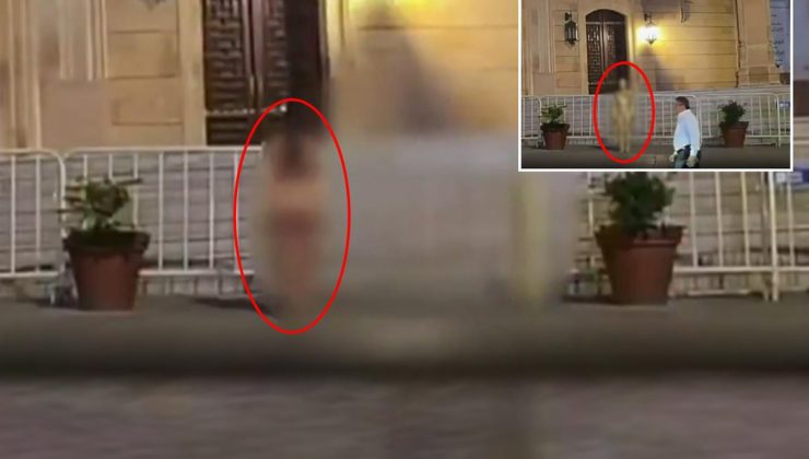 Cami önünde skandal görüntü! Sonrası daha da felaket