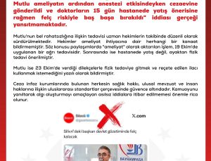 DMM, Hasan Mutlu’nun ameliyat iddiasını yalanladı, işlem ağrı tedavisiydi