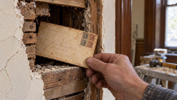 Duvarın arkasında servet ararken sırla karşılaştılar! Tam 112 yıllık