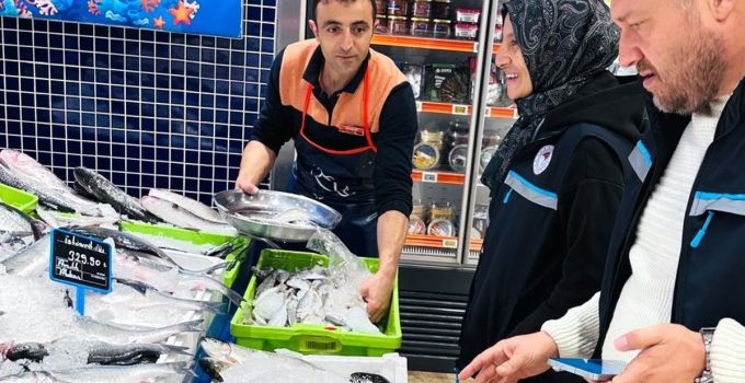 Erzurum İl Tarım ekipleri merkez ilçelerde balık satış noktalarını denetledi