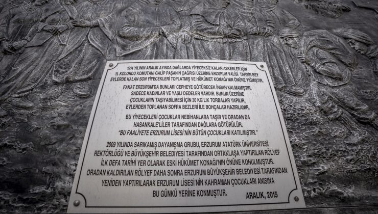 Erzurum Lisesi Sarıkamış’ta cepheye erzak taşıyan öğrencilerinin hatırasını yaşatıyor