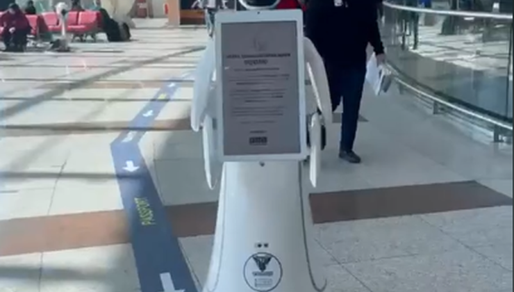Esenboğa Havalimanı’nı robotlar “işgal etti”