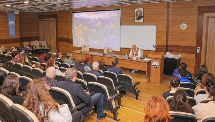 Ethem Baymak, Trakya Üniversitesi öğrencilerine Balkan Türklerini anlattı