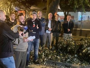 Eyüpsultan’da 5 ağacın kesildiği iddiasına semt sakinleri tepki gösterdi