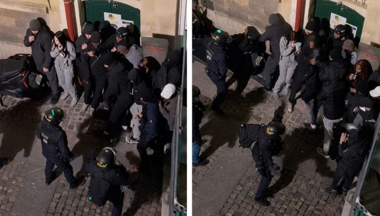Fransa’da polis şiddeti kamerada! Gençleri tek tek copladılar