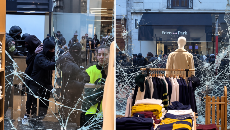 Fransa’da protestocular Lacoste mağazalarını talan etti