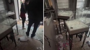 Fransa'da yağmalanan kuyumcunun son hali kameraya yansıdı