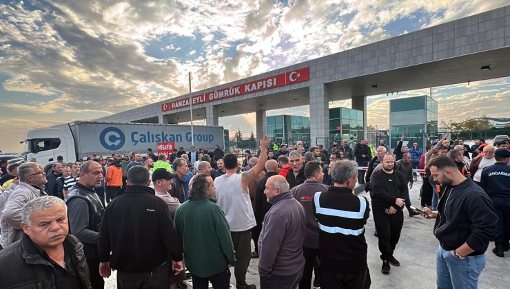 Hamzabeyli’de TIR şoförlerinin dozvola eylemi 3 saatte sona erdi