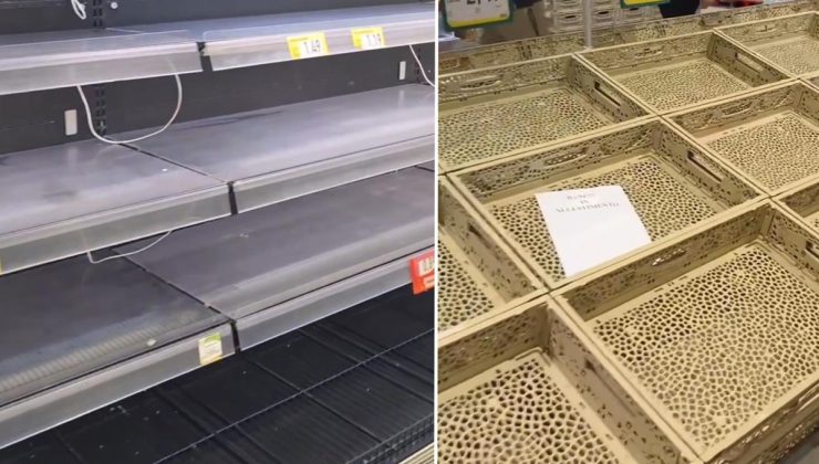 İtalya’da protestolar büyüyor, market rafları da boşaldı