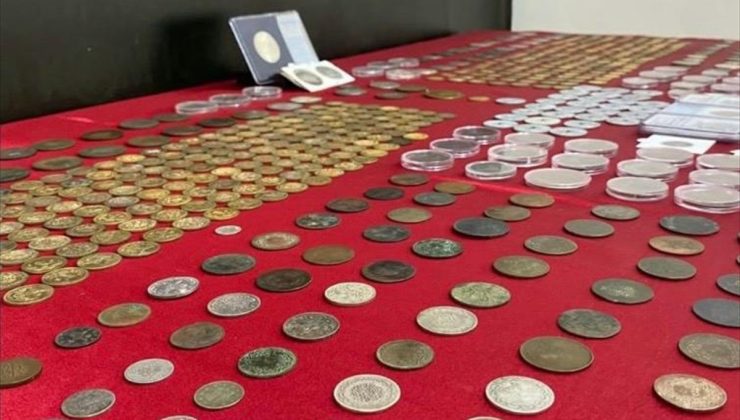İzmir Konak’taki iş yerinde 672 sikke bulundu, 1 şüpheliye adli işlem yapıldı