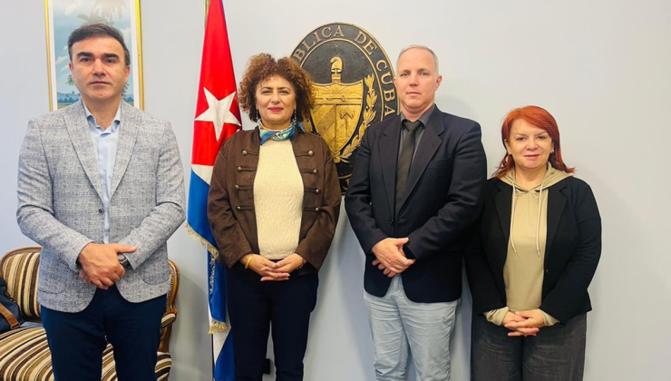 KESK heyeti, Küba Büyükelçiliği’nde 28 Ekim BM oturumundaki abluka çağrısını ele aldı