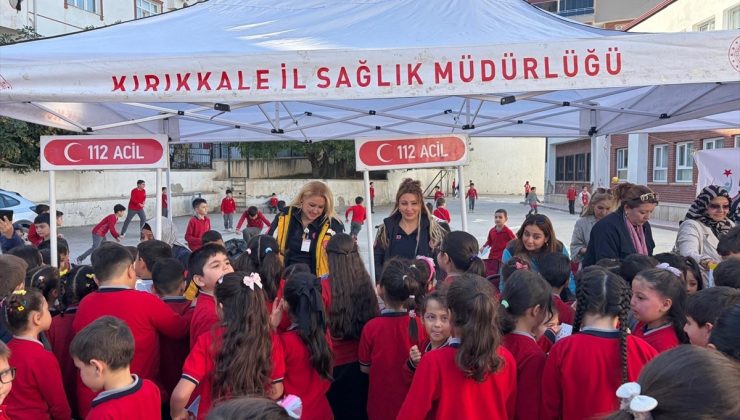 Kırıkkale’de ilkokul öğrencilerine sağlık eğitimi verildi