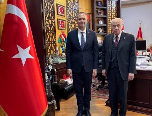 Kırklareli Belediye Başkanı Derya Bulut, Ankara’da Bahçeli’yi ziyaret etti