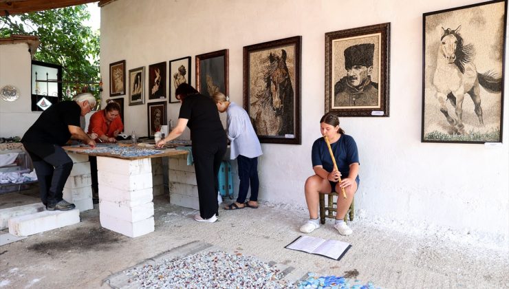 Kırklareli Lüleburgaz’da 8 sanatçı duvar resmi ve mozaikle eser üretti