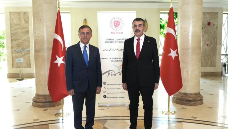 Milli Eğitim Bakanı Yusuf Tekin, Abu Dabi’de Büyükelçiliği ziyaret etti