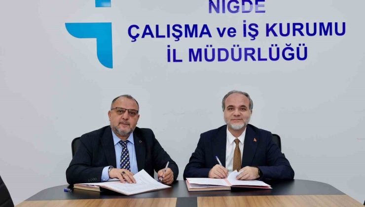 Niğde’de İŞKUR ve Ömer Halisdemir Üniversitesi 1001 öğrenci için protokol imzaladı