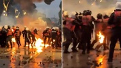 Arnavutluk'ta isyan büyüyor! Polis alevlerin içinde kaldı