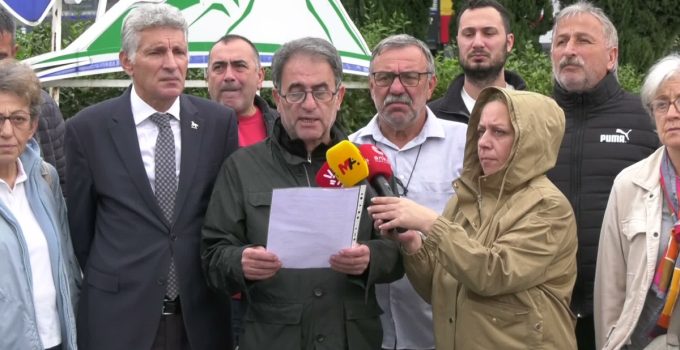 Rize’de YENİ Parti ve STK’lar Halk TV’ye kayyum kararını protesto etti