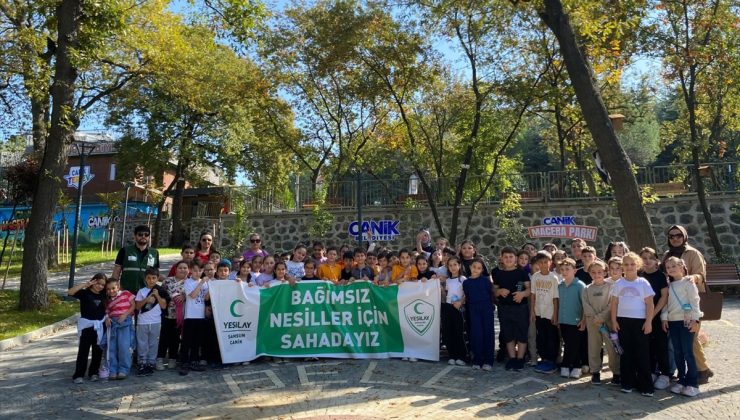 Samsun Canik’te Yeşilay’ın etkinliğinde 70 öğrenci doğayla buluştu
