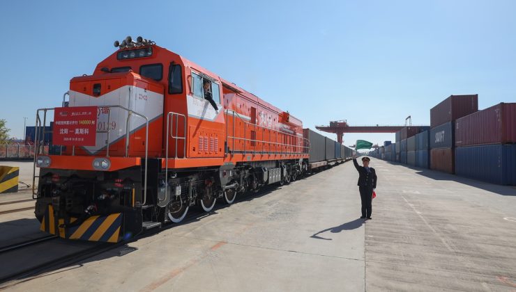 Shenyang’dan Moskova’ya giden trenle Çin-Avrupa yük treni sefer sayısı 140 bini geçti