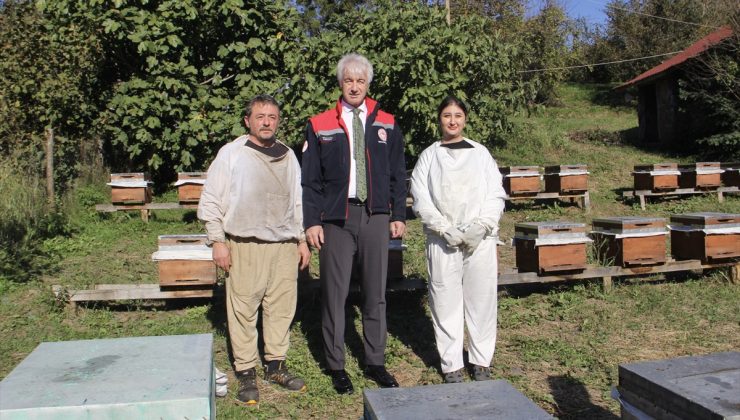 Sinop Erfelek’te genç kadın hibe desteğiyle 260 kovanla arıcılığa başladı