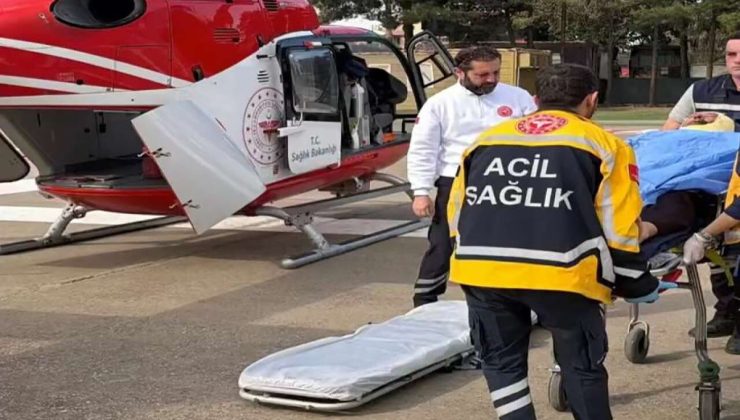 Şırnak’ta kritik yanık hastası ile kalp hastası bebek hava ambulansıyla sevk edildi